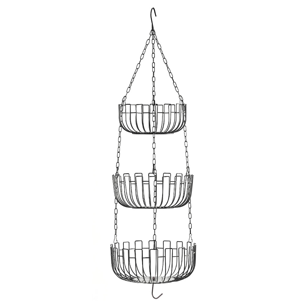 001-ZJD-SB1 3-Layer Hanging Basket Potted Plant Vegetable Fruit Basket (BPA-free, No FDA Certificate) 001-ZJD-SB1 3-Layer Hanging Basket Potted Plant Vegetable Fruit Basket (BPA-free, No FDA Certificate)